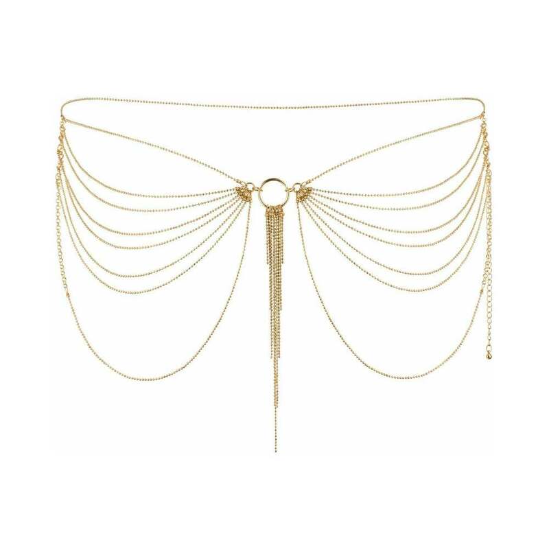 Bijoux Indiscrets Magnifique Chain Waist Jewelry Gold-0